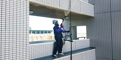 外壁クリーニング作業風景4