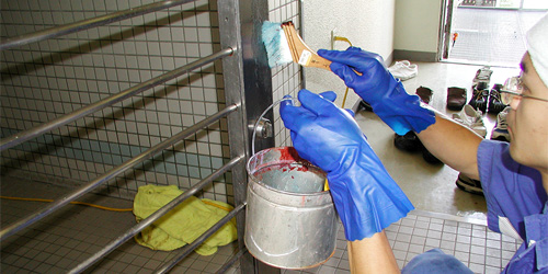 金属再生クリーニング作業風景3