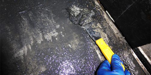 石材再生クリーニング作業風景3